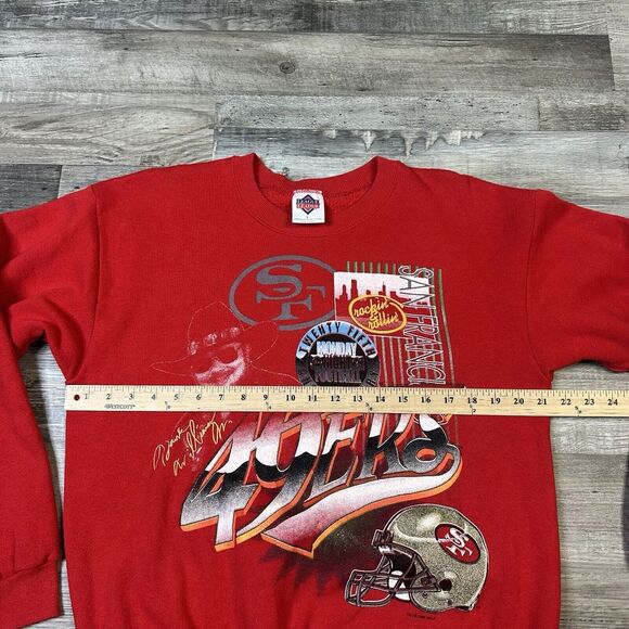 Vintage San Francisco 49ers Hank Williams Jr Crewneck Sweatshirt Size Large - Picture 6 of 8